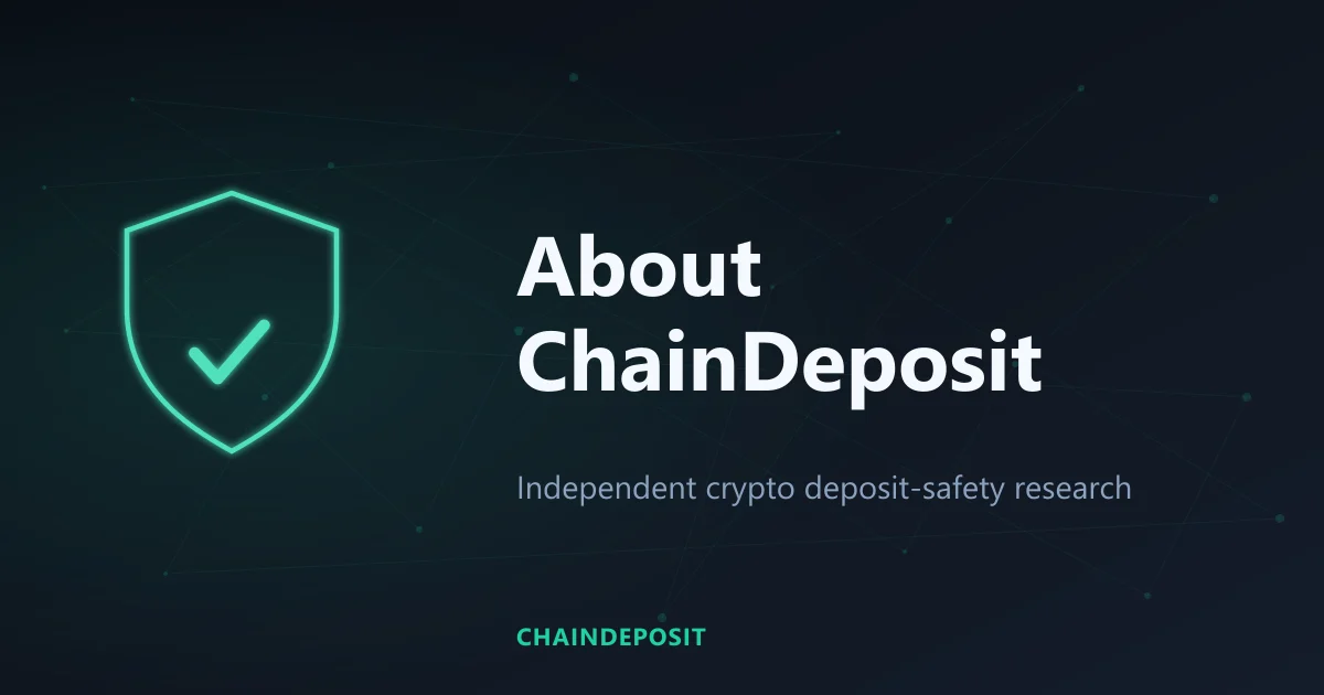 ChainDeposit shield and checkmark over a chain, representing deposit safety